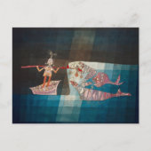 ポール・クレーによる船員オペラのバトルシーン ポストカード (正面)