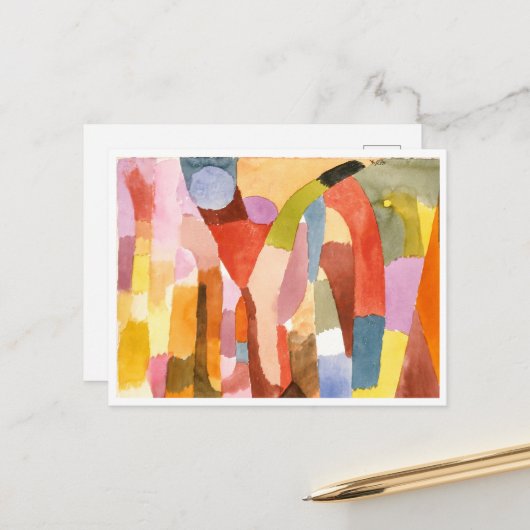 ポール・クレーのヴォールティング室の移動 ポストカード (正面/裏面インサイチュ)