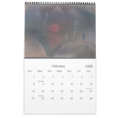 ポール・クレーの抽象芸術絵画とプリント カレンダー (2月 2026)