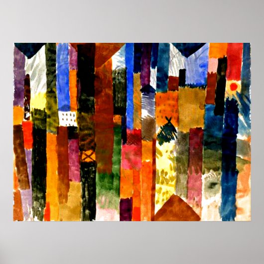 ポール・クレーの街の前で ポスター (正面)