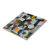 ポール・クレーの黄半月との構図 タイル (側面)