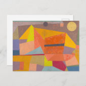 ポール・クレーの「楽しい山の風景」 ポストカード (正面/裏面)