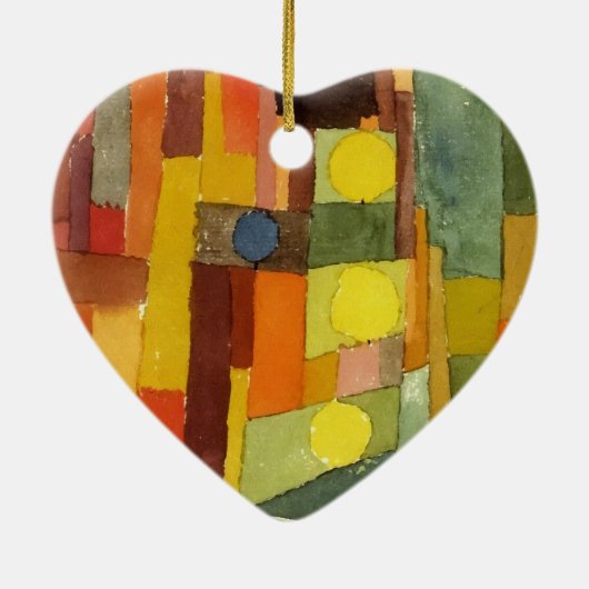 ポール・クレースタイルの海老庵の水彩画 セラミックオーナメント (裏面)