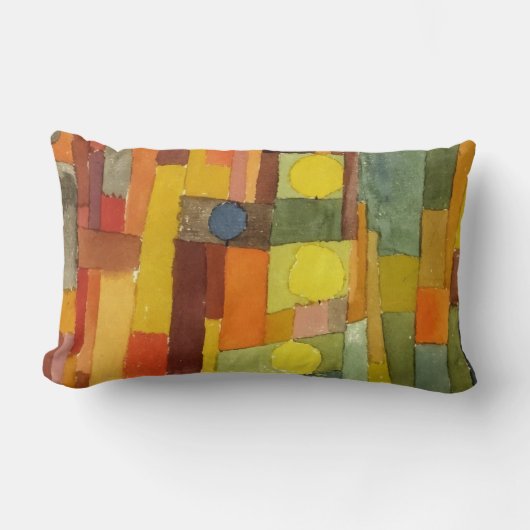 ポール・クレースタイルの海老庵の水彩画 ランバークッション (正面)