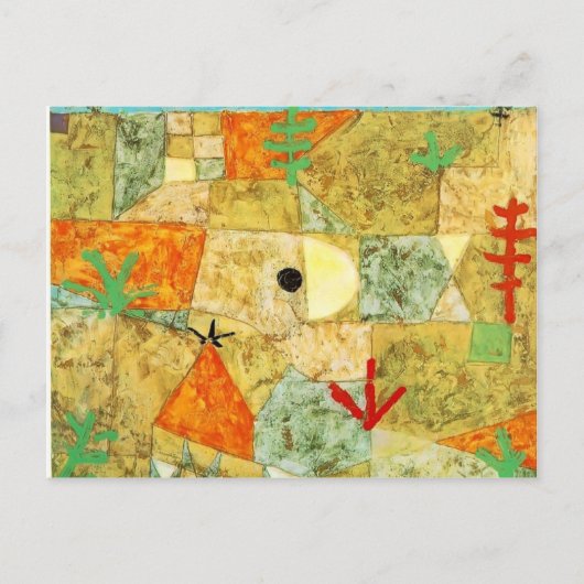 ポール・クレー南部の庭園 ポストカード (正面)