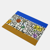ポール・クレー抽象表現主義 リッチハーバー ドアマット (アングル)