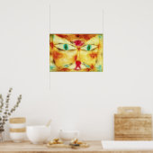 ポール・クレー猫と鳥ポスター ポスター (キッチン)