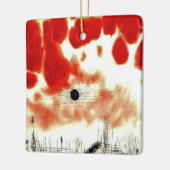 ポール・クレー絵画の有名な雲がバーを越えて セラミックオーナメント (左)