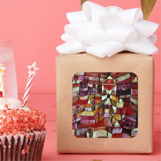 ポール・クレー絵画ズ・オース・ガーデン スクエアシール (パーティー)