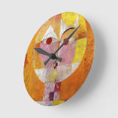 ポール・クレー絵画セネシオ ラウンド壁時計 (傾斜)