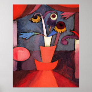 ポール・クレー絵画有名な秋の花。 ポスター