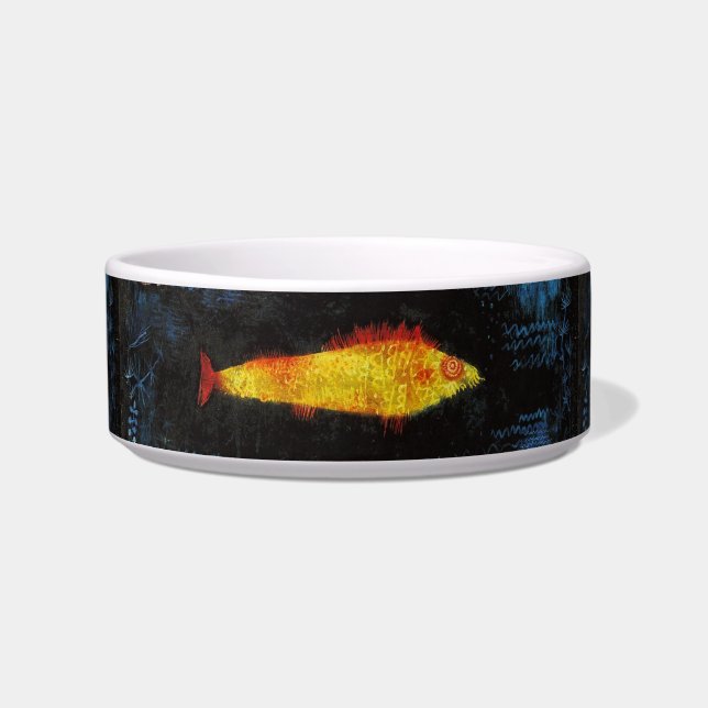 ポール・クレー金魚ヴィンテージ水彩画 ボウル (正面)