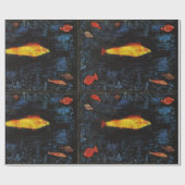 ポール・クレー金魚ヴィンテージ水彩画 ラッピングペーパー (フラット)