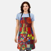 ポール・クレー・キャッスル&サン エプロン (着用した状態)