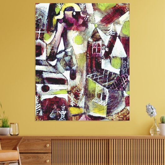 ポール・クレー – スワンプレジェンド キャンバスプリント (インサイチュ (リビング))