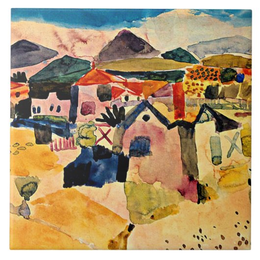 ポール・クレー・セント・ジェルマンの見解 タイル (正面)