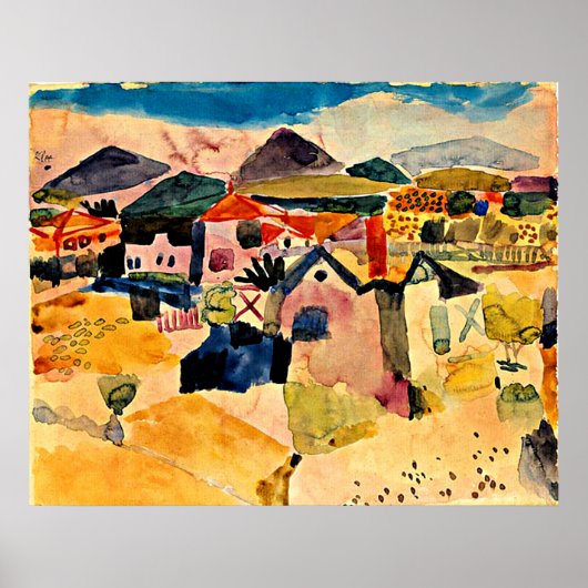 ポール・クレー・セント・ジェルマンの見解 ポスター (正面)