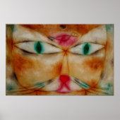 ポール・クレー、ネコとバード。 ポスター (正面)