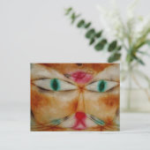 ポール・クレー、ネコとバード。 ポストカード (スタンド正面)