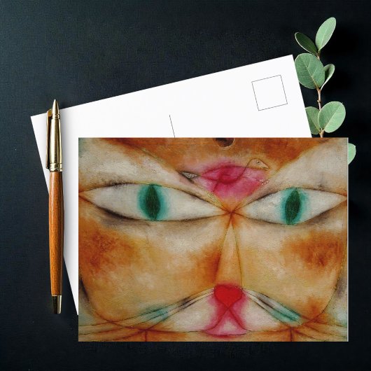 ポール・クレー、ネコとバード。 ポストカード