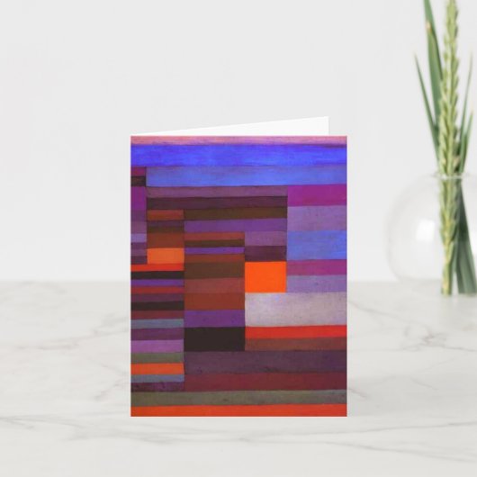 ポール・クレー・ファイアの夕べ・ノート・カード カード (正面)