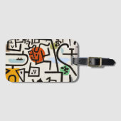 ポール・クレー「リッチポート」モダン抽象芸術 ラゲッジタグ (正面横)