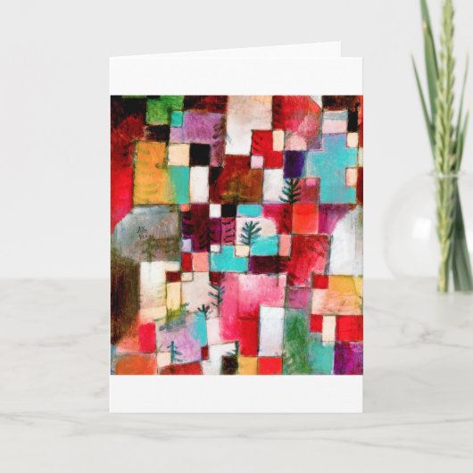 ポール・クレー・レッド・グリーンとバイオレット カード (正面)