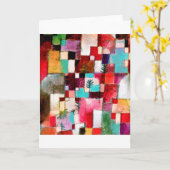 ポール・クレー・レッド・グリーンとバイオレット カード (黄色い花)