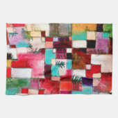 ポール・クレー・レッド・グリーンとバイオレット キッチンタオル (横)