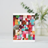 ポール・クレー・レッド・グリーンとバイオレット ポストカード (スタンド正面)