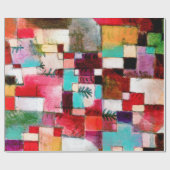 ポール・クレー・レッド・グリーンとバイオレット ラッピングペーパー (フラット)