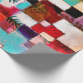 ポール・クレー・レッド・グリーンとバイオレット ラッピングペーパー (角)