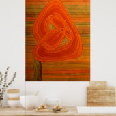 ポール・クレー・ロンリーフラワー ポスター (キッチン)