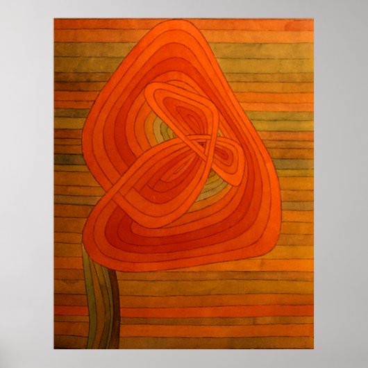 ポール・クレー・ロンリーフラワー ポスター (正面)