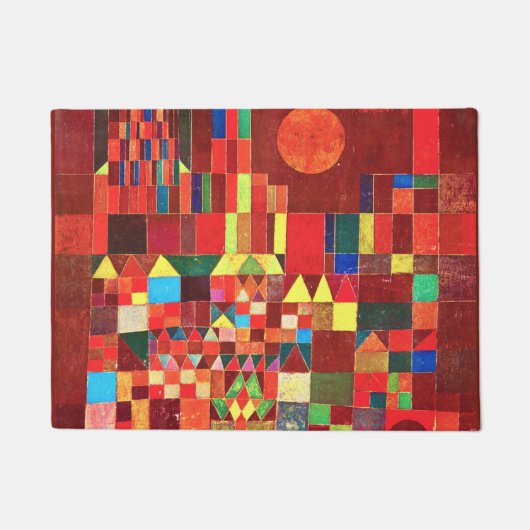ポール・クレー – 城と太陽 ドアマット (正面)