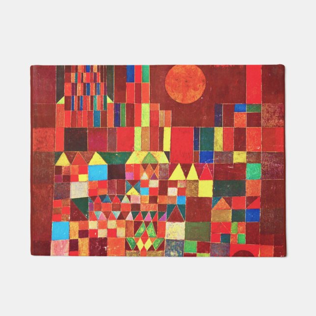 ポール・クレー – 城と太陽 ドアマット (正面)