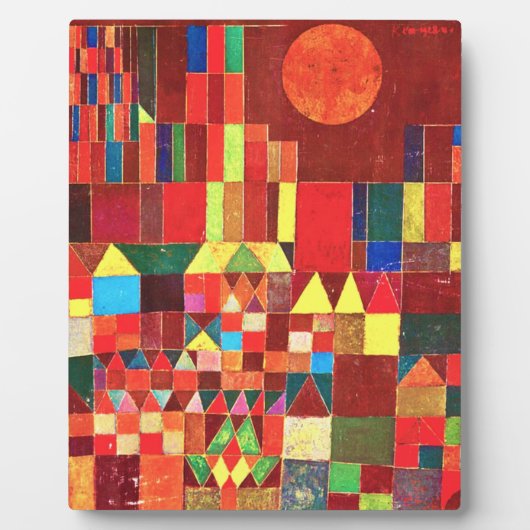 ポール・クレー – 城と太陽 フォトプラーク (正面)