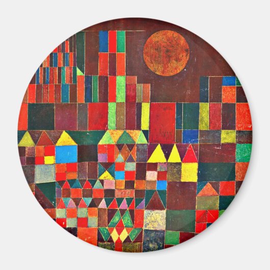 ポール・クレー – 城と太陽 マグネット (正面)