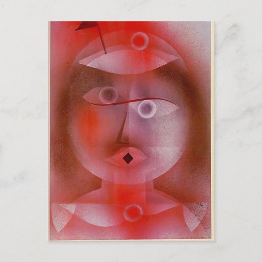 ポール・クレー:小さな旗のマスク ポストカード (正面)