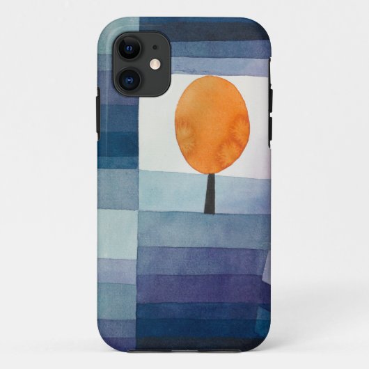 ポール・クレー 秋の使者 ブルー モダン アブストラクト Case-Mate iPhoneケース (裏面)
