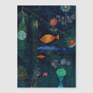 ポール・クレー「魚の魔法」抽象画 グラフィックアート