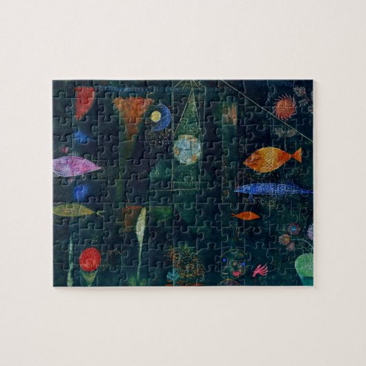 ポール・クレー「魚の魔法」抽象画 グラフィックアート ジグソーパズル (横)