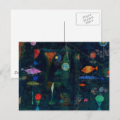 ポール・クレー「魚の魔法」抽象画 グラフィックアート ポストカード (正面/裏面)