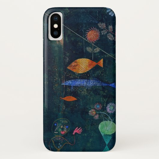 ポール・クレー「魚の魔法」抽象画 グラフィックアート Case-Mate iPhoneケース (裏面)