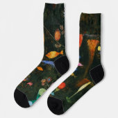 ポール・クレー 魚の魔法 抽象画 超現実主義アート ソックス (左)