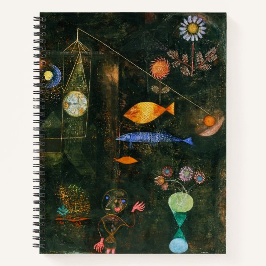 ポール・クレー「魚の魔法」抽象超現実主義アート ノートブック (正面)