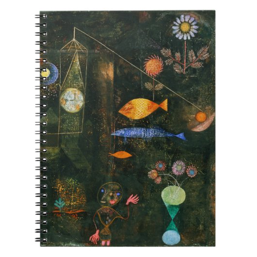 ポール・クレー「魚の魔法」抽象超現実主義アート ノートブック (正面)
