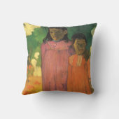 ポール・ゴーガンによる「2人の姉妹」、ヴィンテージ ファイン アート クッション (裏面)