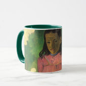 ポール・ゴーガンによる「2人の姉妹」、ヴィンテージ ファイン アート マグカップ (正面左)