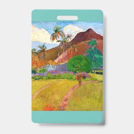 ポール・ゴーガンのタヒチの風景、有名な絵画 バッジ